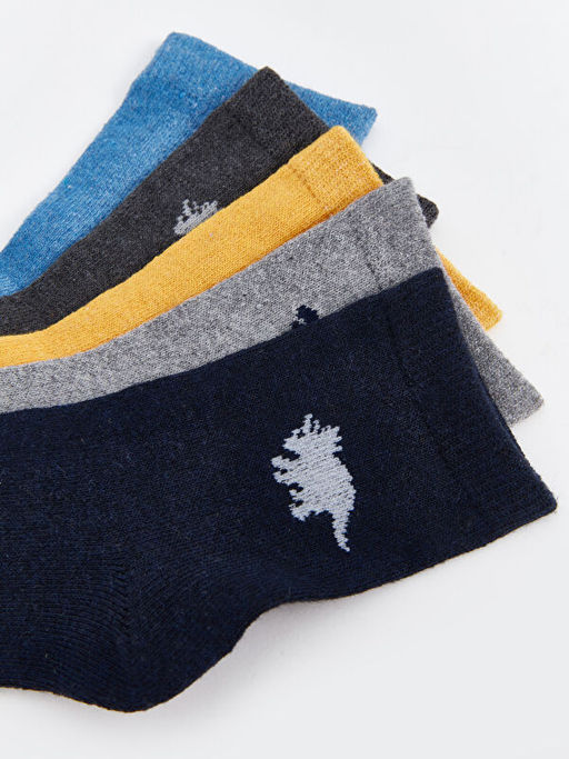 Desenli Erkek ?ocuk Soket ?orap 5li