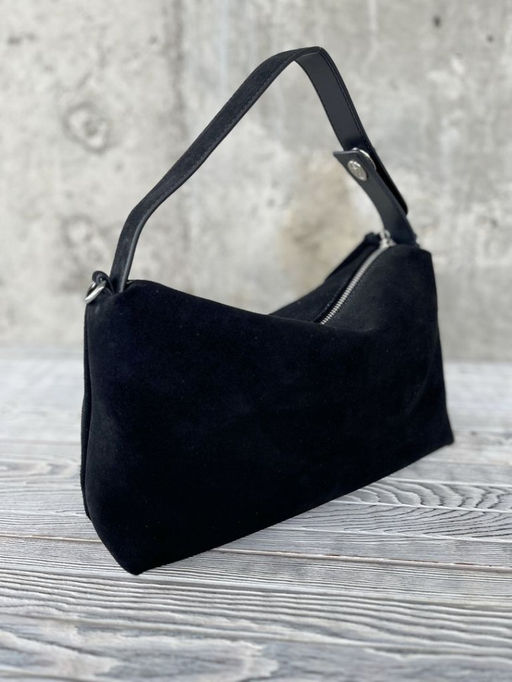 Женская замшевая сумка 8088-8 Черный - Sergio valentini фото 4