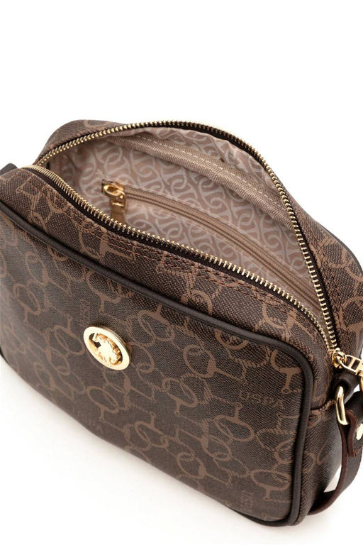 U. S. Polo Assn / Женская коричневая сумка через плечо - U.s. polo assn фото 7