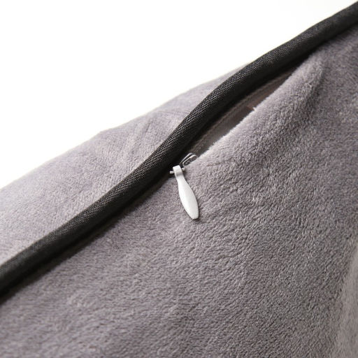 Наволочка декоративная Этель Кант, 45х45, цвет серый, велюр (100% пэ)  фото 3