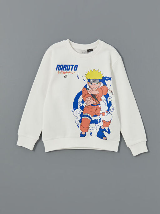 Naruto Bask?l? Erkek ?ocuk Kal?n Sweatshirt