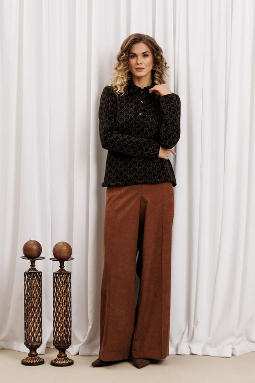 Костюм Gizart 5436 черный-медь, коричневый