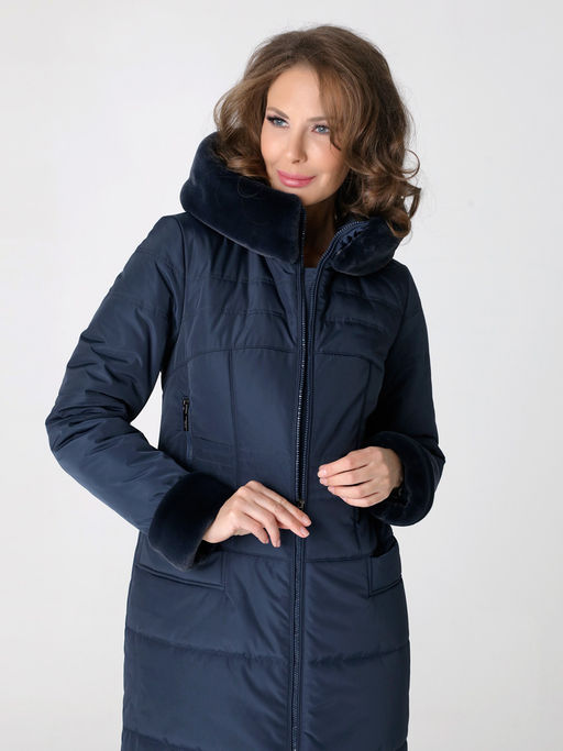 Не продается на меркетплейсах! 23412 Пальто т.синий - Dizzyway фото 3