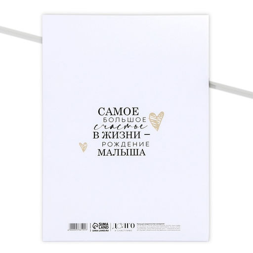 Папка для свидетельства о рождении Love, коллаж, А4 - Долго и счастливо фото 2