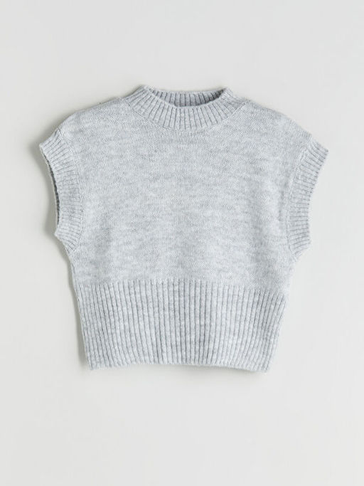 Yar?m Bal?k?? Yaka K?z ?ocuk Triko S?veter