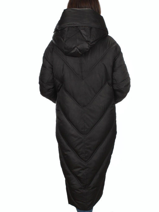 21-381 BLACK Пальто зимнее женское (200 гр. тинсулейт) - Fashion фото 5
