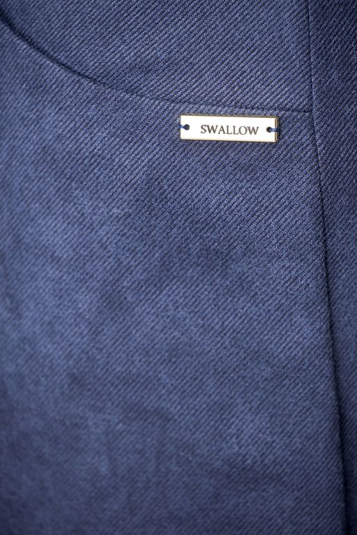 Блуза Swallow 803.2 черный+серебряный узор фото 796