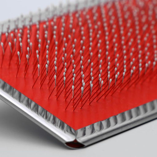 Пуходерка Wood большая широкая с каплями, 12 х 19 см, длинная деревянная ручка - Пижон фото 4