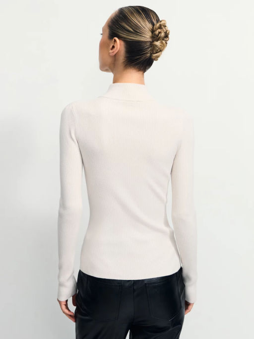 Джемпер в рубчик с молнией / Zarina  фото 6