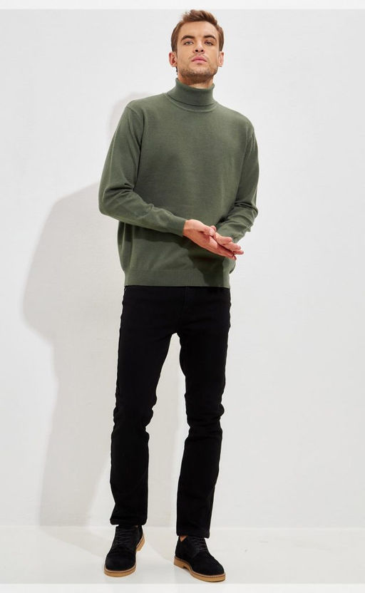 Водолазка мужская F321-15318 хаки - Fine joyce фото 10