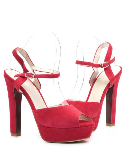 06-87VB RED Туфли женские (натуральная замша)