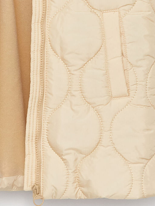 Kap??onlu Kapitone Desenli K?z ?ocuk Mont - Waikiki фото 3