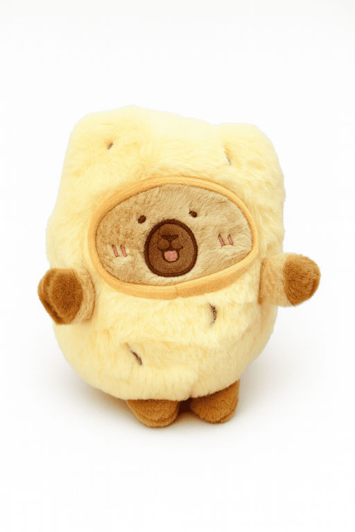 Мягкая игрушка "Capybara fruit", yellow, 18 см