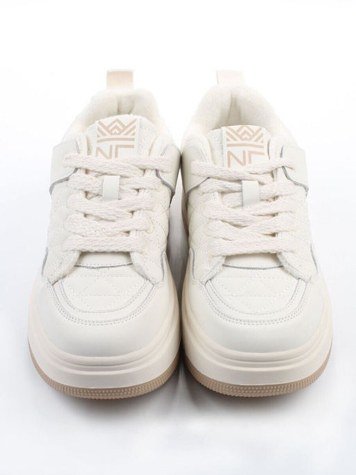 03-PDH336-1MILK Кроссовки демисезонные женские (натуральная кожа, нубук)