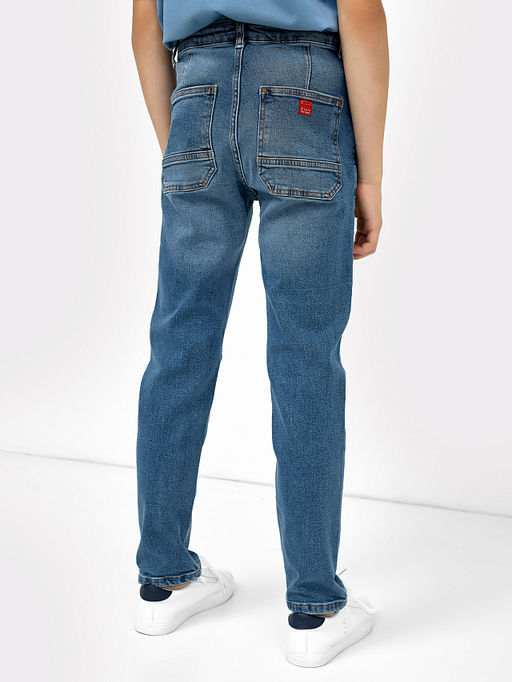 Прямые джинсы голубого цвета для мальчиков - Mark formelle фото 3