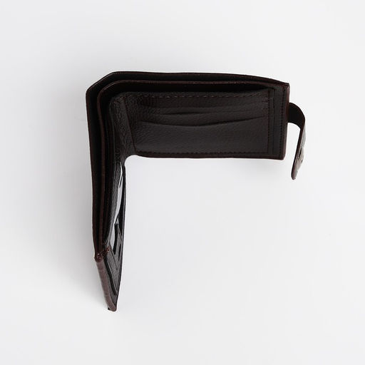 Портмоне мужское на магните, отдел для купюр, для карт, коричневое