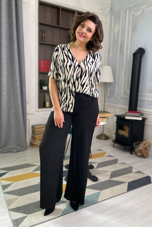 Костюм Rumoda 2128 черный+белый/принт  фото 4