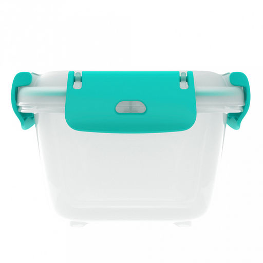 Контейнер для продуктов 0,8л, 17,3х13,1?х8,2см, с клипсами, уплотнитель, полипропилен, подходит для СВЧ (Россия) - Домашняя мода фото 4