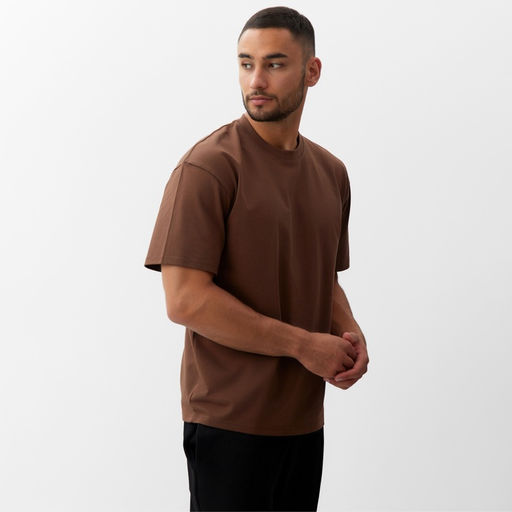 Футболка мужская MINAKU, коричневая, размер 42-44