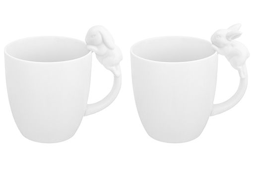 Набор 2 кружки Elan Gallery Кролики фарфор 350 мл 12×8,5×11,5 см  фото 14