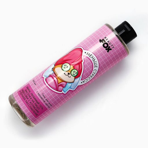 Гель для душа Меньше стресса, 500 мл, аромат цветов, Beauty Fox фото 4