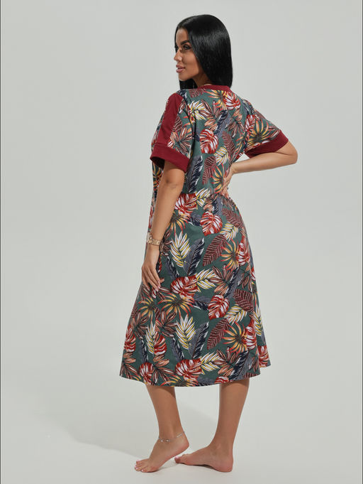 Барышня халат женский (изумруд)