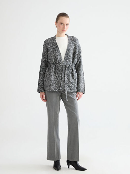 ?al Yaka Desenli Kad?n Triko H?rka