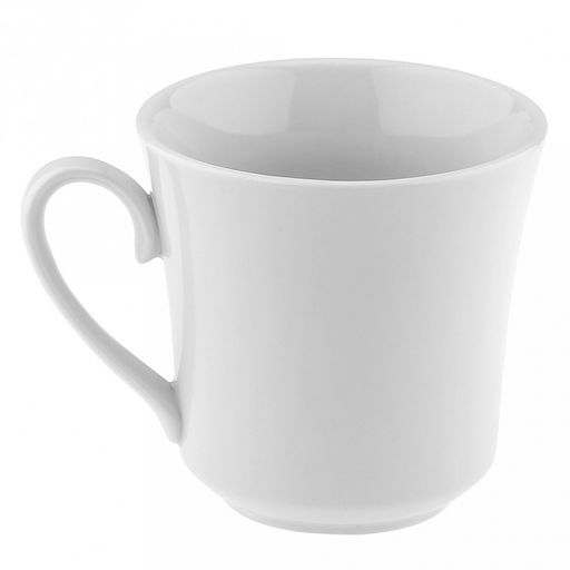 Кружка фарфоровая "Алый мак" 250мл, д8,5см, h9см, форма "Рассвет" (Россия)