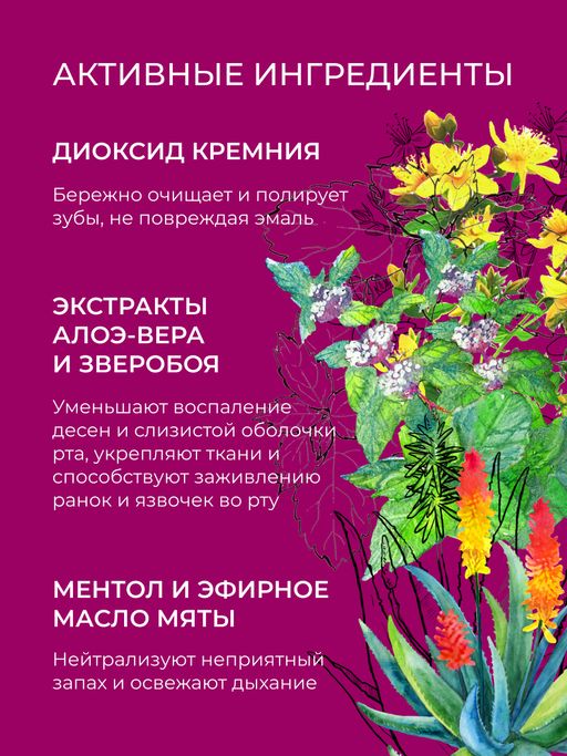 Зубная паста-гель Для ортодонтических и ортопедических конструкций - Siberina фото 6