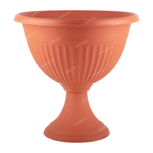 Горшок-вазон Ливия 12л 370мм низкий Терракот (уп.5) - М-пластика фото 2