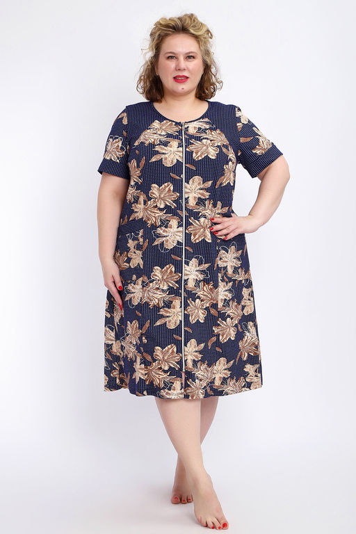 Халат 004 домашний на молнии