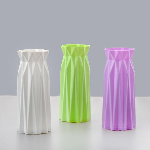 Ваза для цветов, пластик, 8.8×17.8 см, 750 мл, зелёная