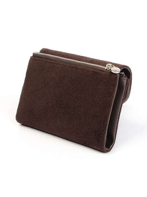 LACCOMA кошелек LA-2089-З-темно-коричневый натуральная замша
