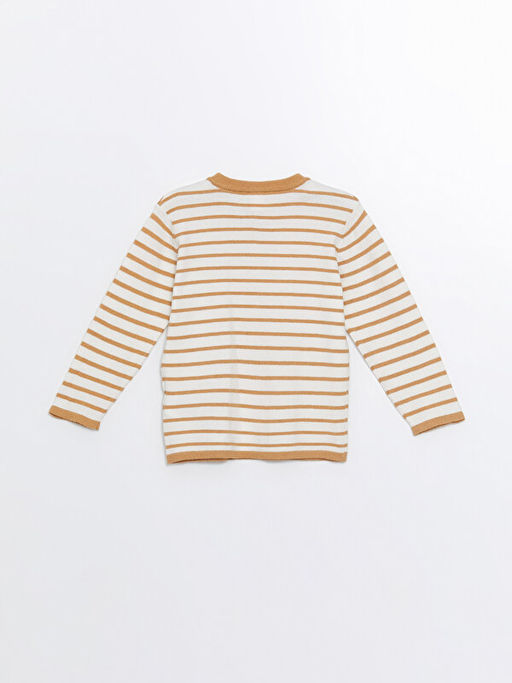 Bisiklet Yaka Uzun Kollu Erkek Bebek Triko Kazak - Waikiki фото 3