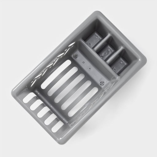 Сушилка для посуды, 32.5×19×11 см, серая