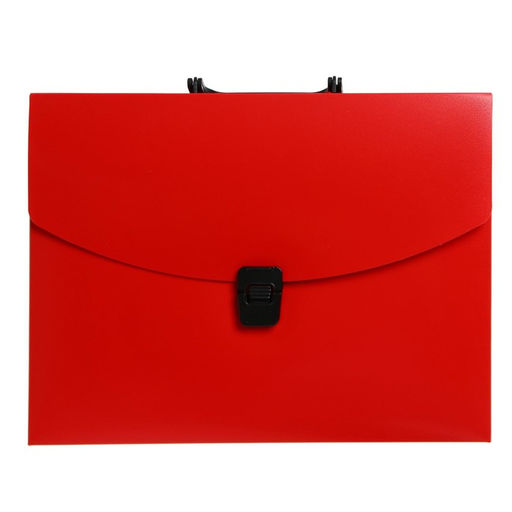 Папка-портфель А4 Calligrata, 1 отделение, 700 мкм, до 300 листов, красная  фото 2