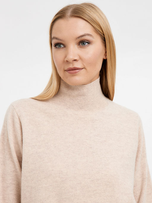 водолазка женская розовая из шерсти - Glenfield фото 5