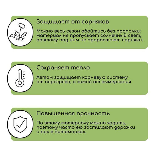 Агроткань застилочная, с разметкой, 5×3.2 м, плотность 100 г/м², полипропилен, Greengo, Эконом 50%