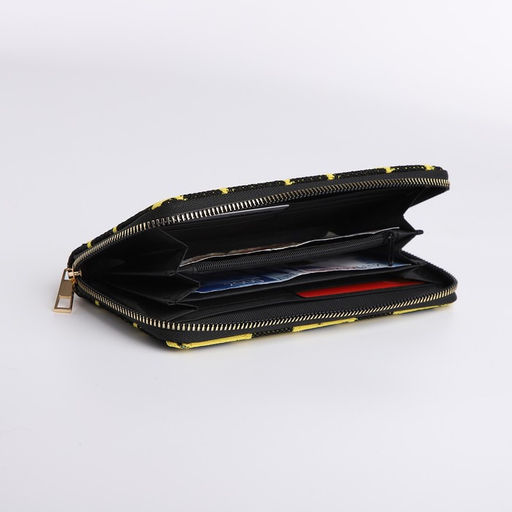 Кошелёк на молнии, цвет чёрный - Simaland фото 4