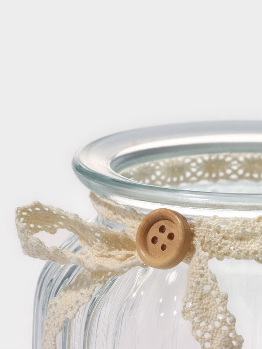 Банка для сыпучих Доляна «Ёжик в золотом», 600 мл, с керамической крышкой, стекло, прозрачная