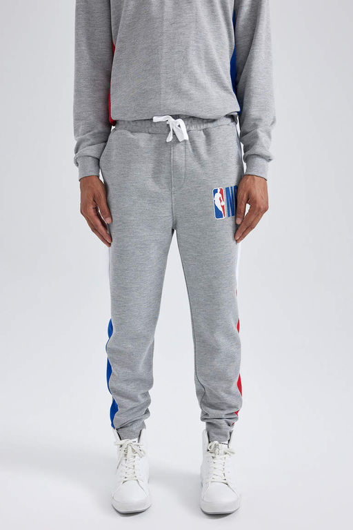 DeFactoFit NBA - облегающие спортивные штаны из плотной ткани с надписью NBA  фото 4