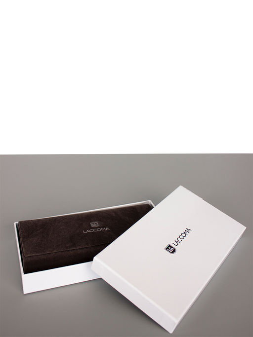 LACCOMA кошелек LA-1129-черный натуральная кожа  фото 5