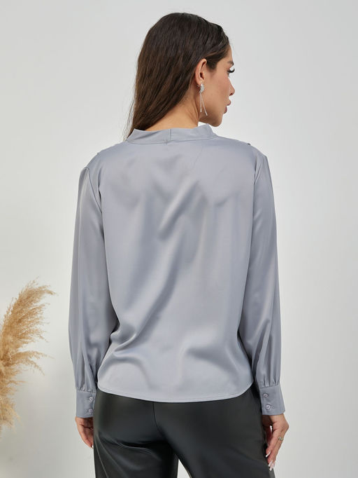 Блузка Пэги (серый) - Nadi bordo фото 5