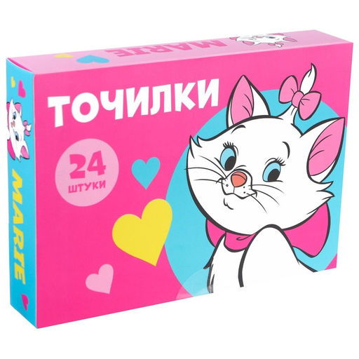 Цена за 24 шт. Точилка пластиковая, «Коты аристократы»