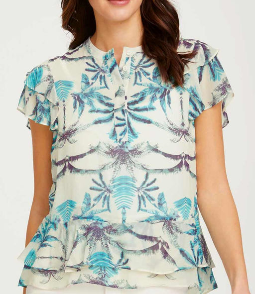 Блузка, бирюзово-экрю - Heine фото 6