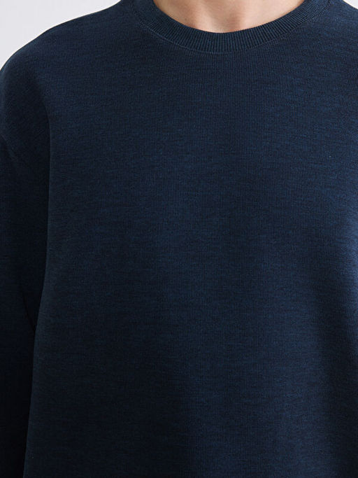 Bisiklet Yaka Erkek Sweatshirt