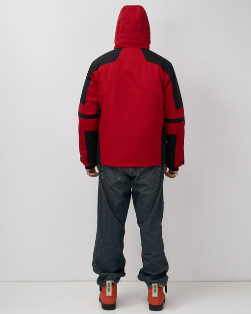 Горнолыжная куртка мужская зимняя красного цвета 7613Kr - Mtforce фото 6