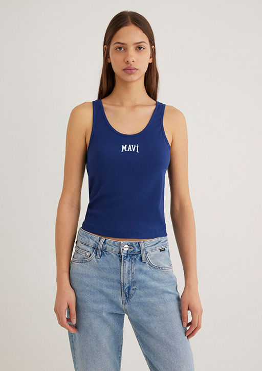 Mavi Logo Bask?l? Lacivert Atlet  фото 4