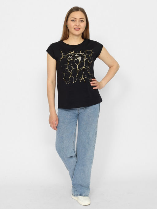 CRB wear/CSSW 60263-22 Футболка женская,черный/Ex.Cherubino  фото 2