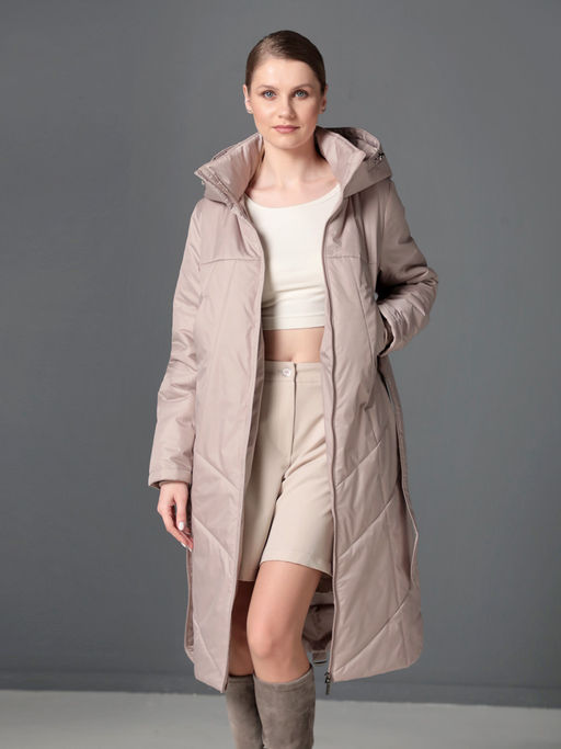 Пальто дем. капучино - Dizzyway фото 4